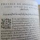 1599 HISTOIRE DE FL. IOSEPHE SACRIFICATEUR antique ILLUSTRATED Judaica 16th CENT