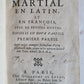 1655 MARTIALIS EPIGRAMMES 2 VOLUMES antique in FRENCH & LATIN