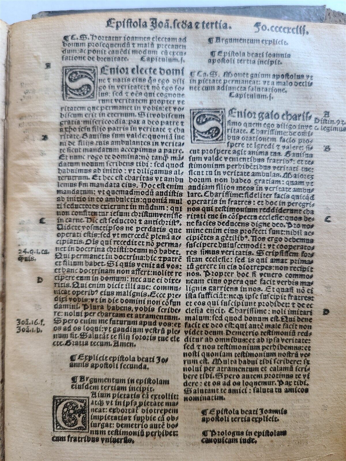 1524 BIBLIA POST-INCUNABULA ILLUSTRATED antique 16th CENTURY BIBLIA scarce