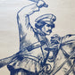 WWI ERA RUSSIAN MILITARY PROPAGANDA POSTER COSSACK w/ SWORD