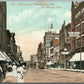 FT. WAYNE IN CALHOUN & WASHINGTON STREETS ANTIQUE POSTCARD