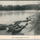 POCONO PINE PA BOAT LANDING ANTIQUE POSTCARD
