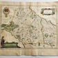 1640 MAP GASTINOIS SENONOIS FRANCE WILLEM BLAEU antique AUTHENTIC hand colored