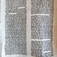 TORAH SCROLL FRAGMENT MANUSCRIPT on VELLUM antique BIBLE EXODUS