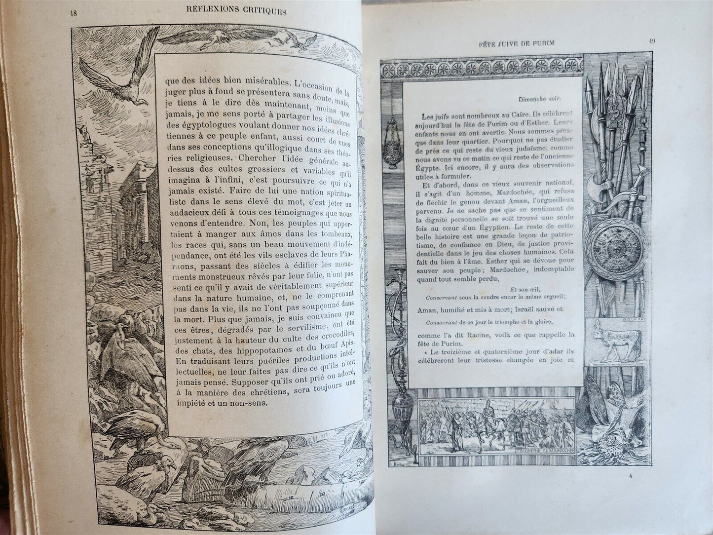 1889 NOTRE VOYAGE AUX PAYS BIBLIQUES 2v antique ASIA MINOR SYRIA EGYPT PALESTINE