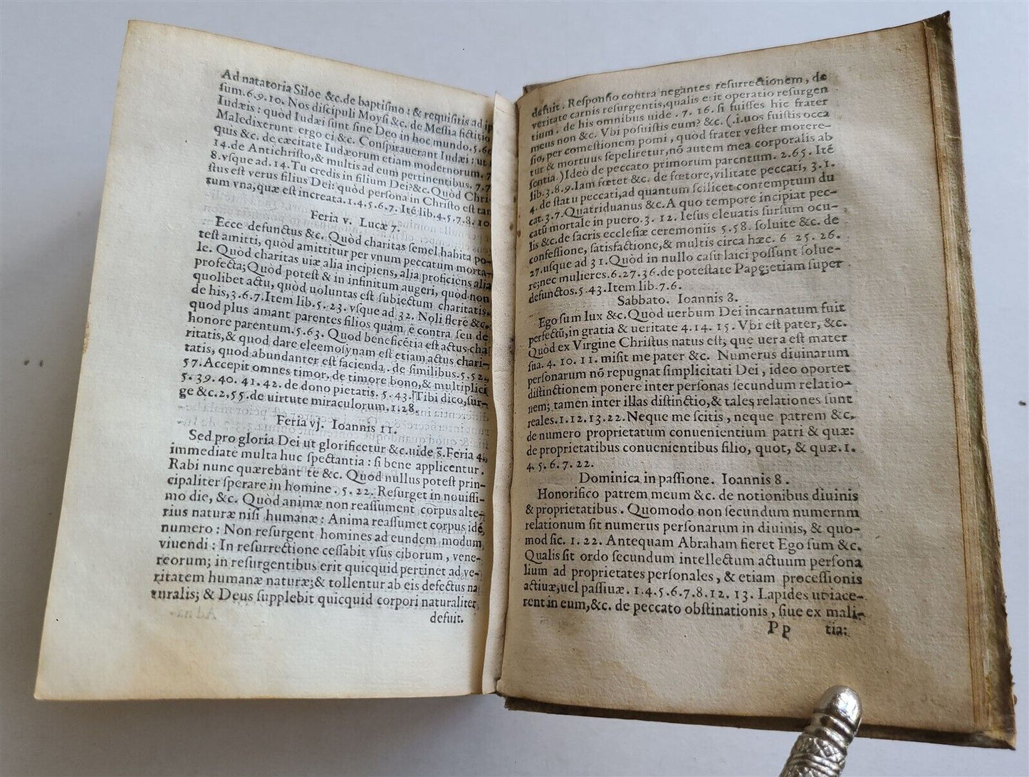 1584 COMPENDIUM THEOLOGICAE VERITATIS by ALBERTI MAGNI antique VELLUM 16th CENT.