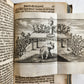 1674 WORLD'S RELIGIOUS SERVICES FULLY ILLUSTRATED antique VELLUM BINDING