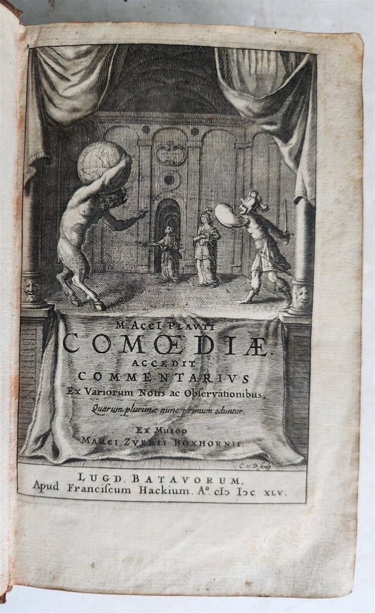 1645 COMEDIES by PLAUTUS antique