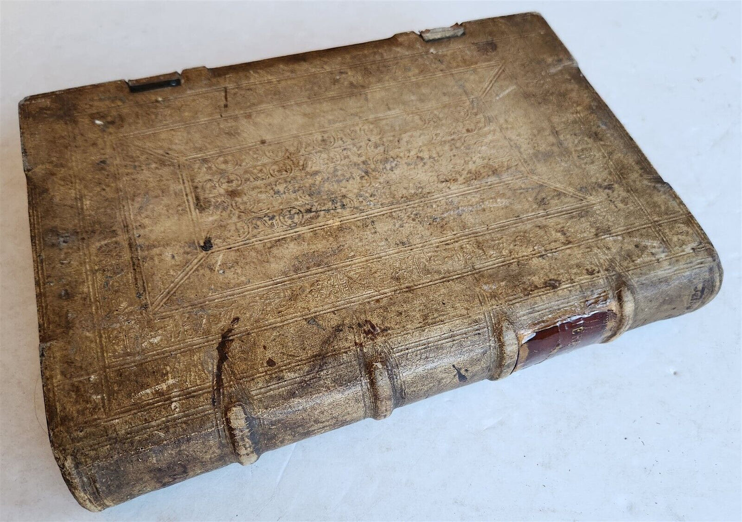 1545 TERULLIAN THEOLOGY in LATIN antique 16th CENTURY FOLIO PIGSKIN BOUND