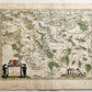 1640 MAP of FRANCE Longpendu Charolais by WILLEM BLAEU antique AUTHENTIC