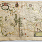 1640 MAP of Brabant Bruxelles BELGIUM by WILLEM BLAEU antique AUTHENTIC