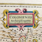 1640 MAP of GERMANY COLOGNE by WILLEM BLAEU antique AUTHENTIC hand colored