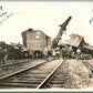 CEDAR HILL 1927 TRAIN WRECK RAILWAY railroad VINTAGE REAL PHOTO POSTCARD RPPC