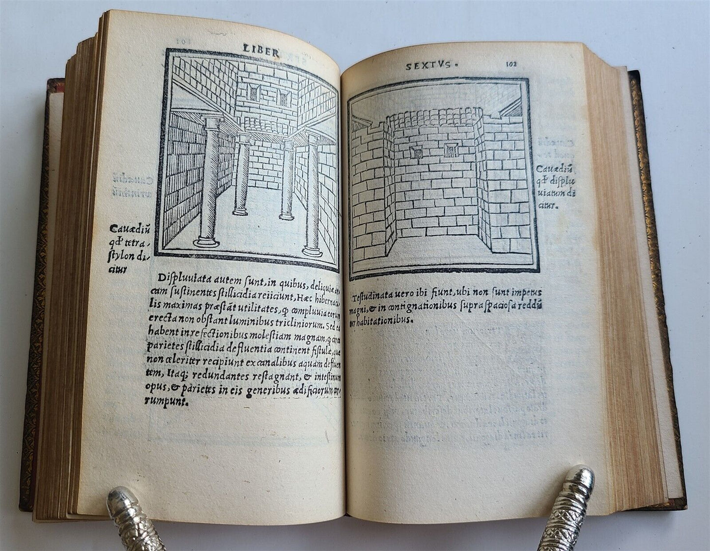 1513 VITRUVIUS ILLUSTRATED antique POST-INCUNABULA rare 16th CENT. architecture