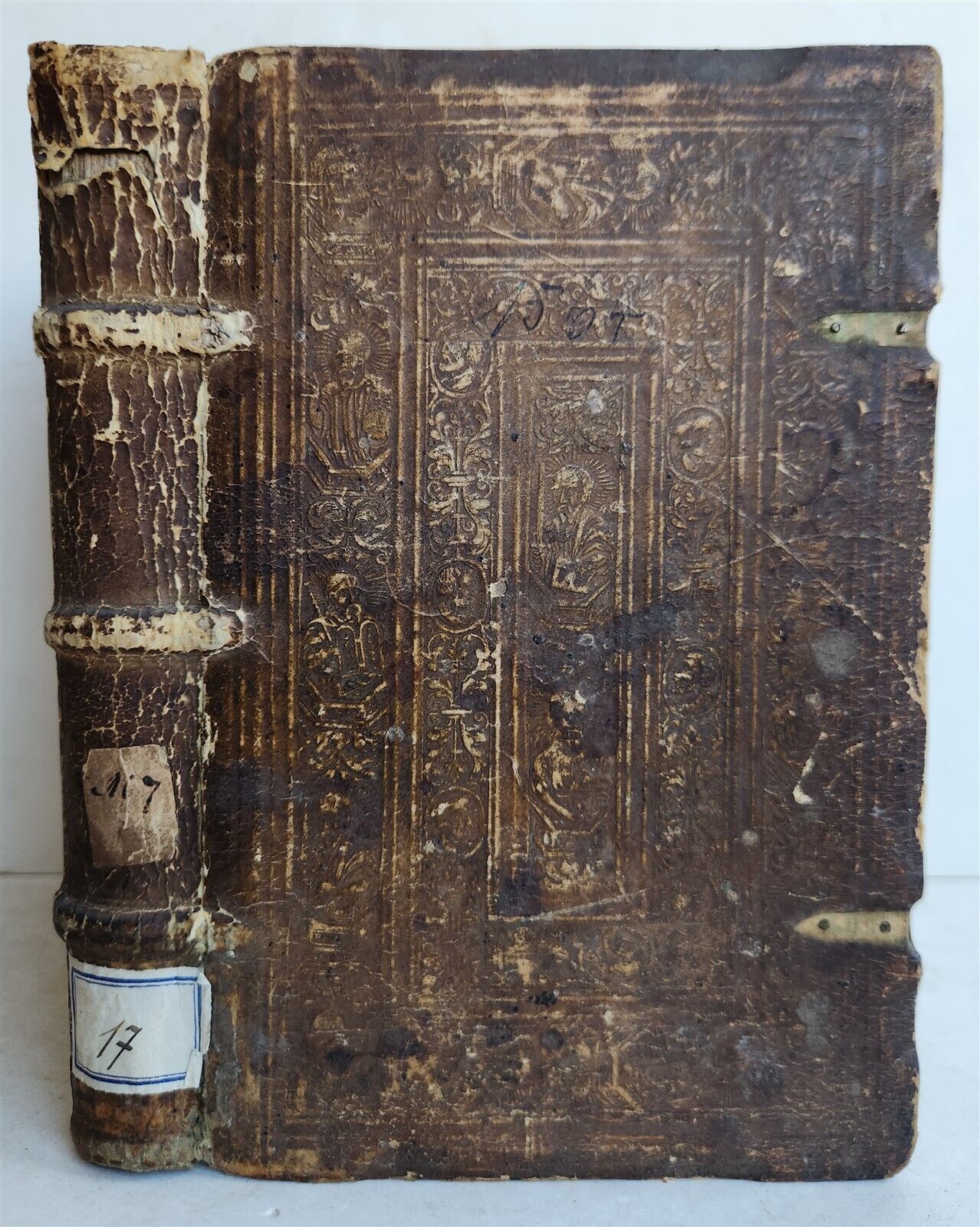 1564 COMMENTARIES by DOCTOR & ALCHEMIST MICHAEL TOXITES antique PIGSKIN 16th C.