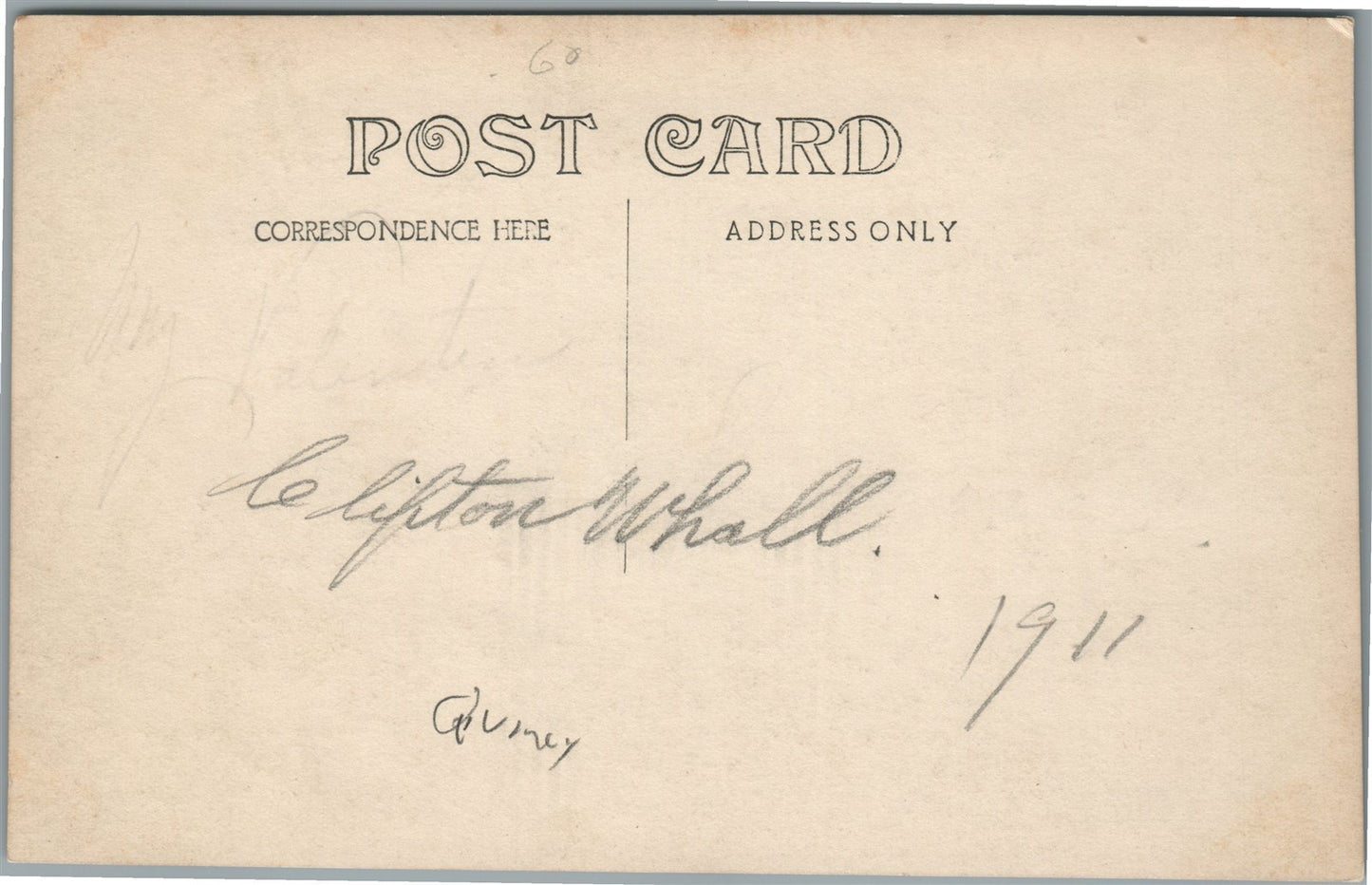 ATLANTIC MA CHURCH ANTIQUE REAL PHOTO POSTCARD RPPC
