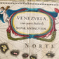 1640 MAP of VENEZUELA by WILLEM BLAEU antique AUTHENTIC hand colored