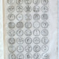 1742 NUMISMATIC ILLUSTRATED FOLIO medal collection of Queen of Sweden antique