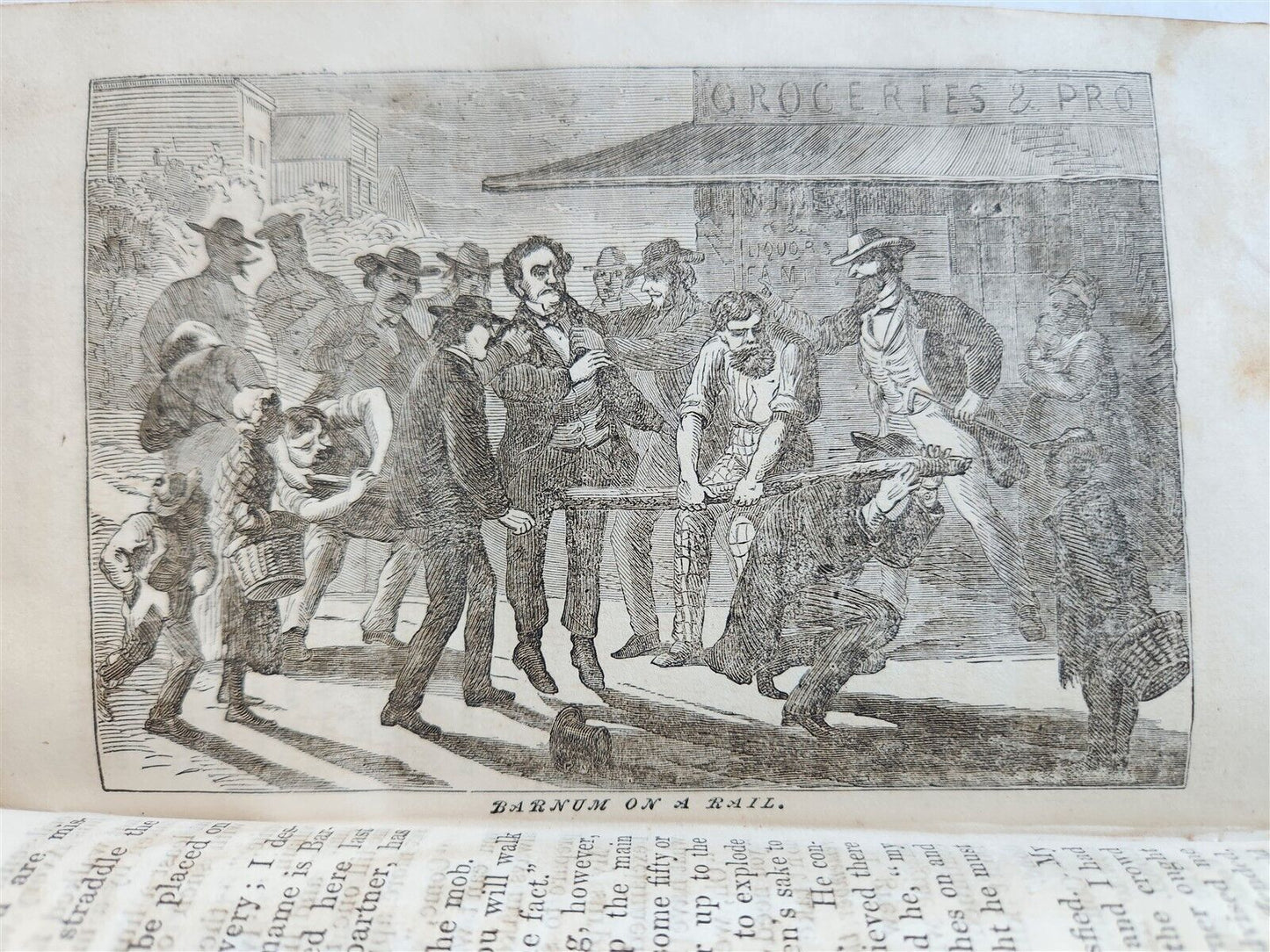 1871 STRUGGLES & TRIUMPHS 40 YEARS RECOLLECTION of P. BARNUM antique ILLUSTRATED