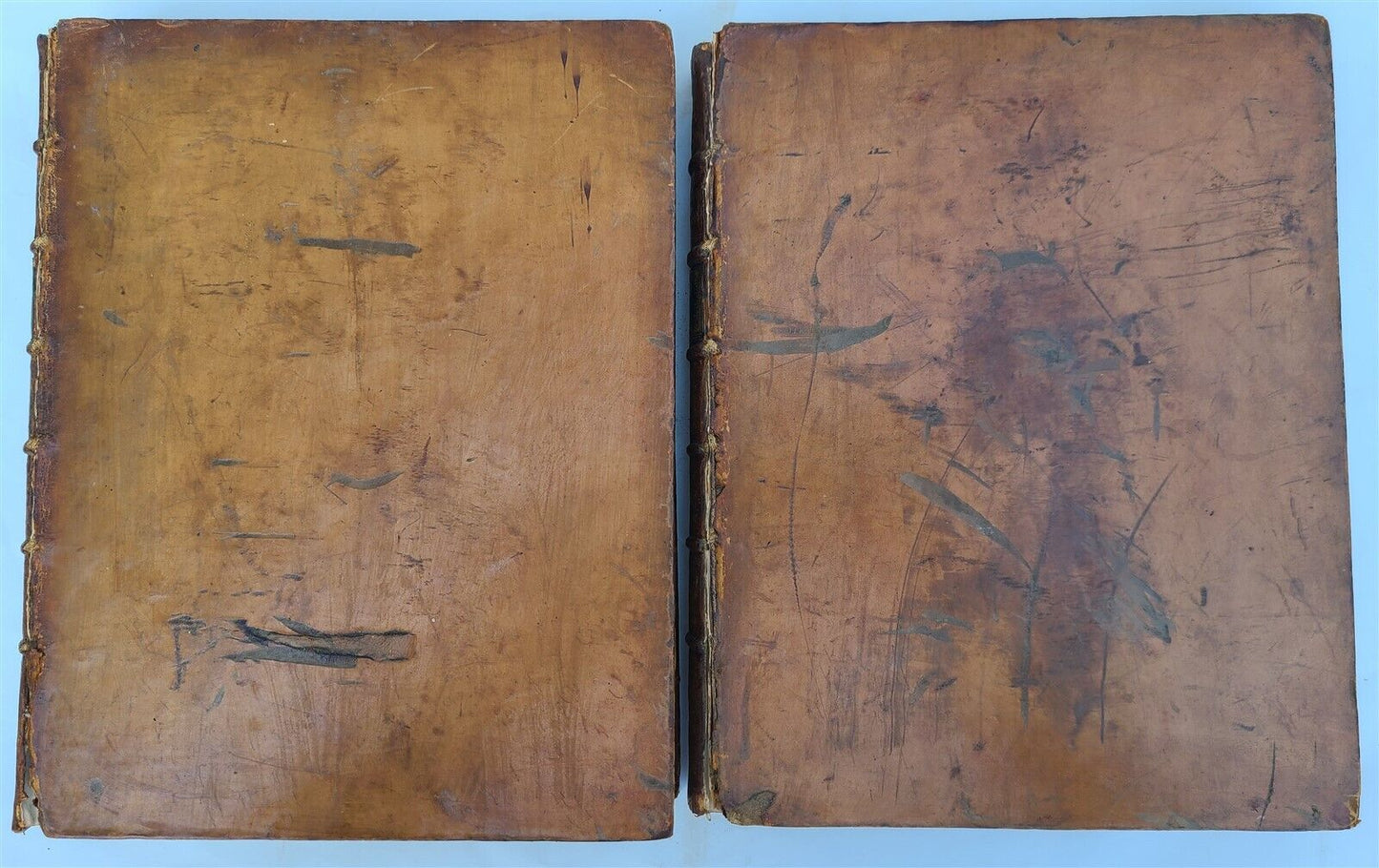 1759 SOPHOCLES in ENGLISH TRAGEDIES 2 FOLIO VOLUMES antique