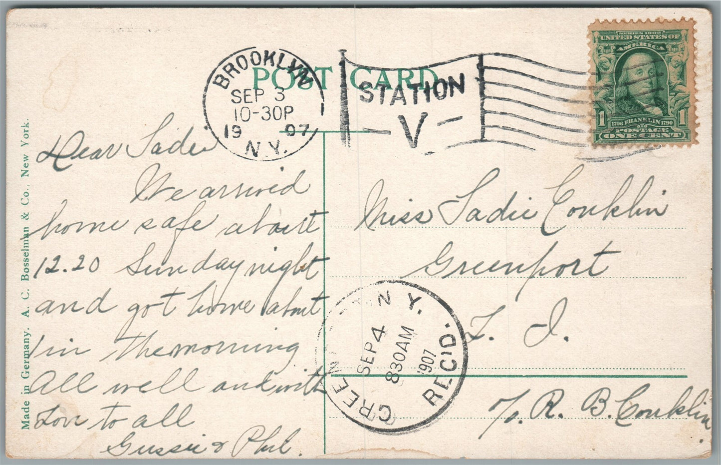 CONEY ISLAND NY GIANT SEA-SAW ANTIQUE POSTCARD