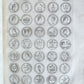 1742 NUMISMATIC ILLUSTRATED FOLIO medal collection of Queen of Sweden antique
