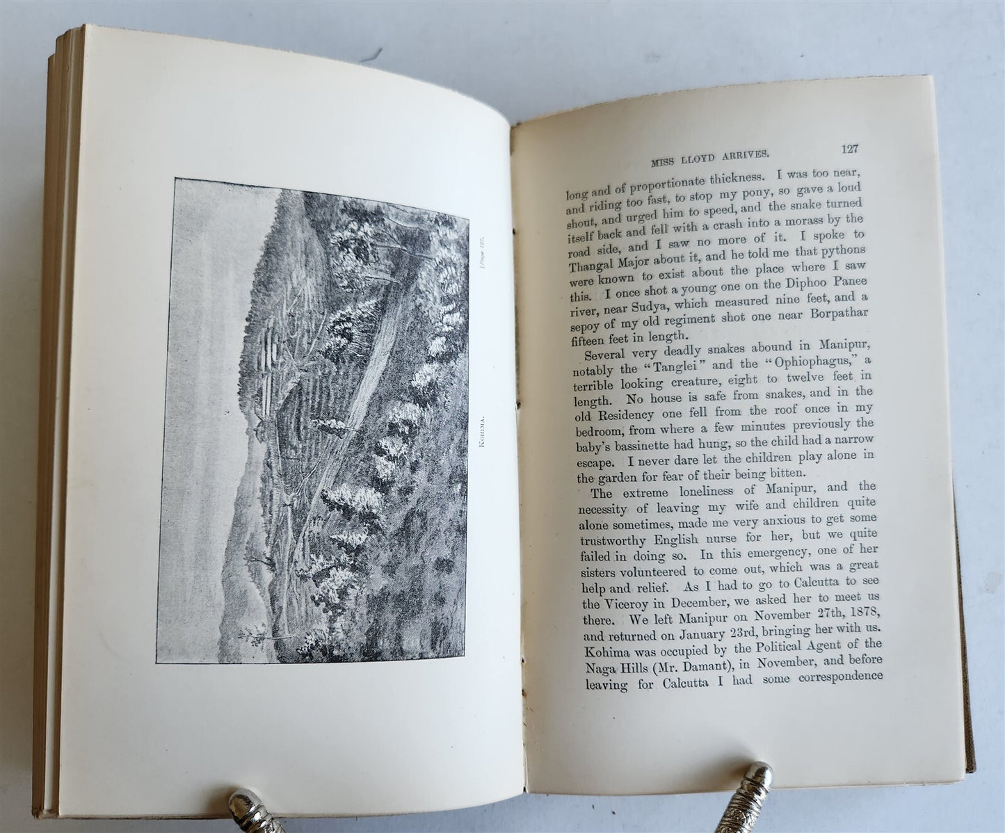 1895 M EXPERIENCES in MANIPUR & NAGA HILLS by J. JOHNSTONE antique ILLUSTRATED