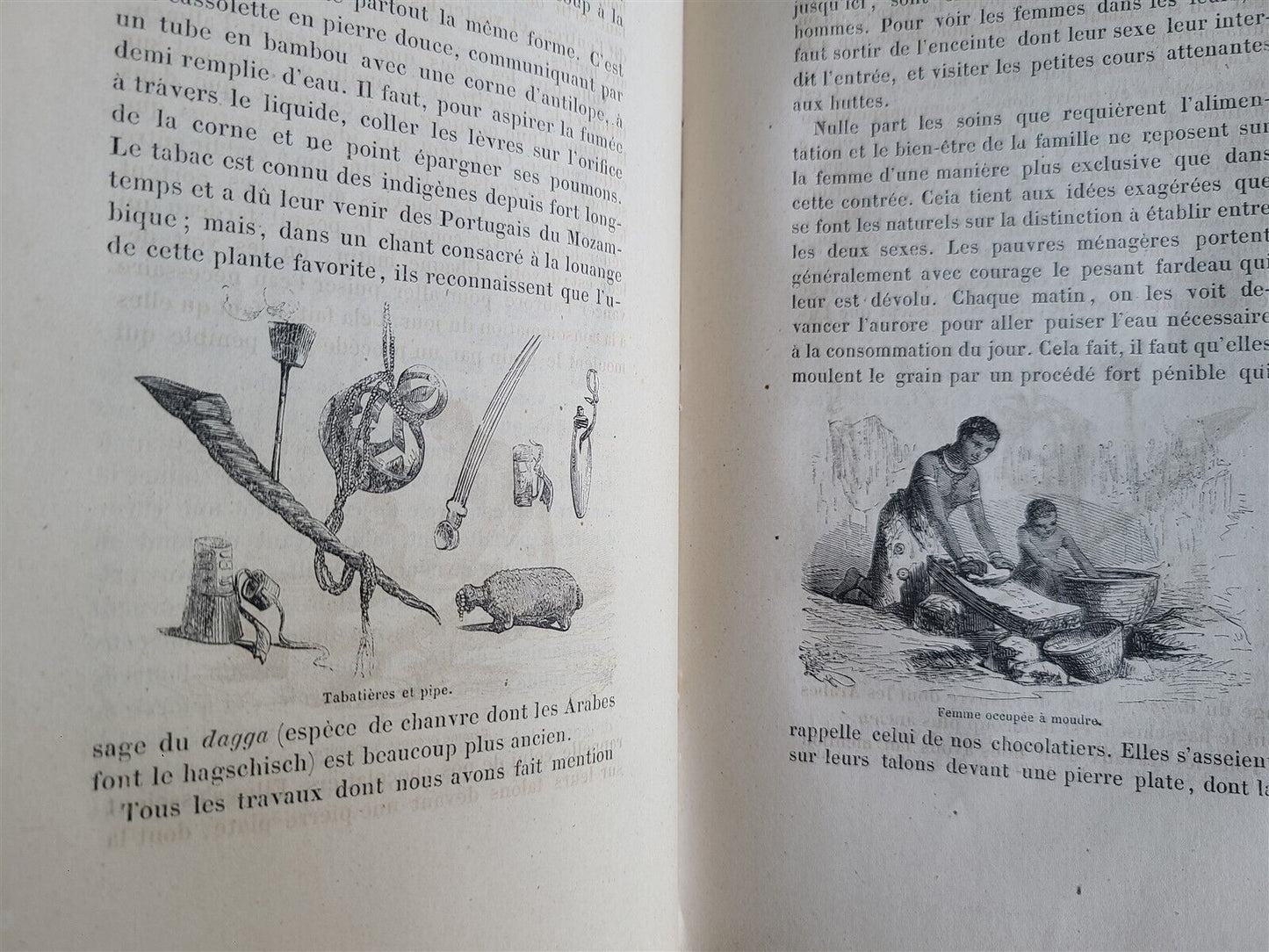 1859 AFRICA TRAVELS antique ILLUSTRATED Les Bassoutos ou vingt-trois annees