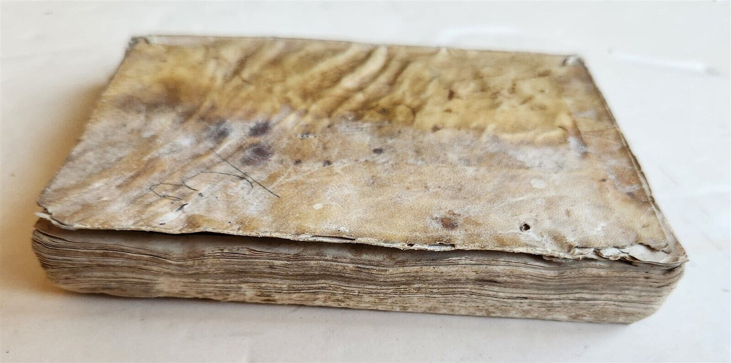 1576 CICERO Rhetoricorum ad Herennium antique 16th CENTURY vellum binding