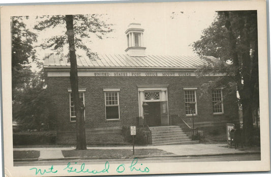 MT.GILEDD OH POST OFFICE VINTAGE REAL PHOTO POSTCARD RPPC
