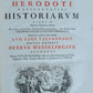 1763 HERODOTUS HISTORY MASSIVE FOLIO antique Historiarum Libri XI GREEK & LATIN