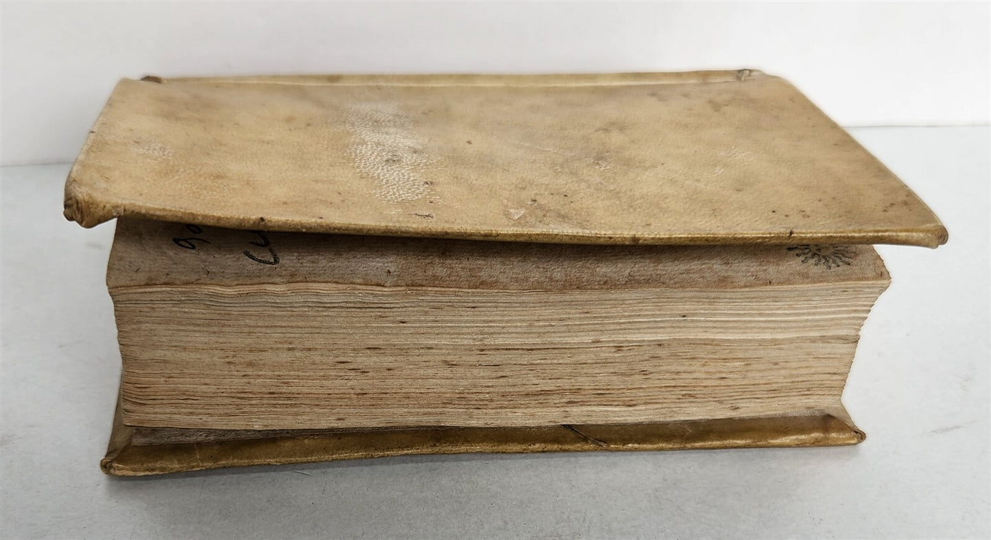 1771 CICERO EPISTOLARUM antique vellum bound