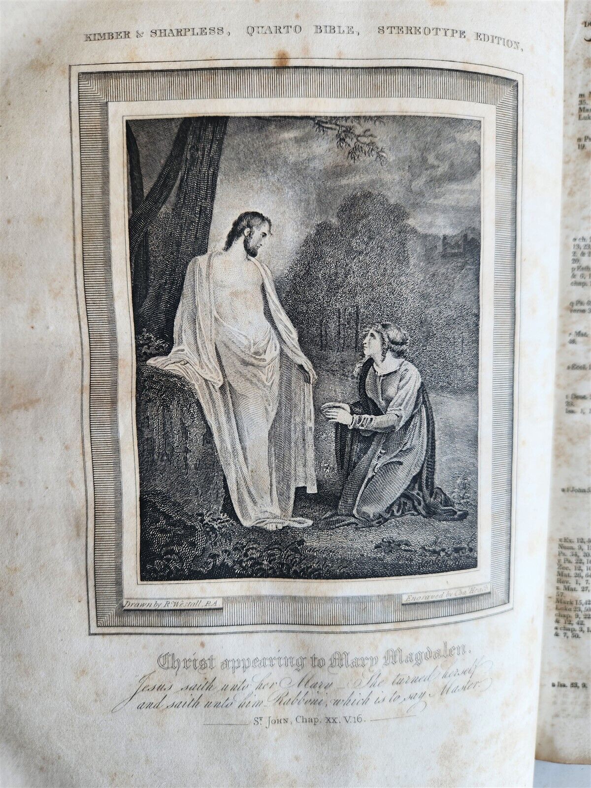 1820s BIBLE in ENGLISH antique AMERICANA Philadelphia ILLUSTRATED