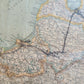 1912 GERMAN MAP of RUSSIA ANTIQUE size 16 by 35" ORIGINAL pre-WWI
