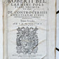 1588 DISPUTATIONES AGAINST HERETICS ROBERTI BELLARMINI antique PIGSKIN FOLIO v.2