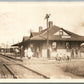 PRENTICE WI RAILROAD STATION RAILWAY SOO DEPOT ANTIQUE REAL PHOTO POSTCARD RPPC