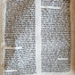 TORAH SCROLL FRAGMENT MANUSCRIPT on VELLUM antique BIBLE EXODUS