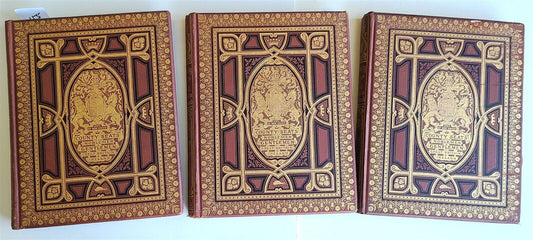 1880 SERIES of PICTURESQUE VIEWS of Great Britain & Ireland 3 VOLUMES antique