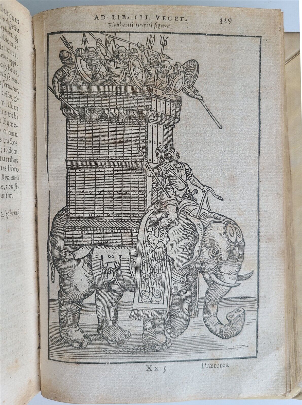 1592 MILITARY HISTORY FULLY ILLUSTRATED antique PLANTIN De re militari libri IV