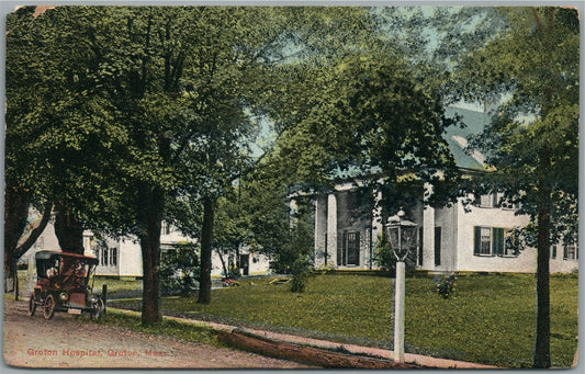 GROTON MA HOSPITAL ANTIQUE POSTCARD