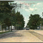 WARSAW IN CENTRE STREET ANTIQUE POSTCARD