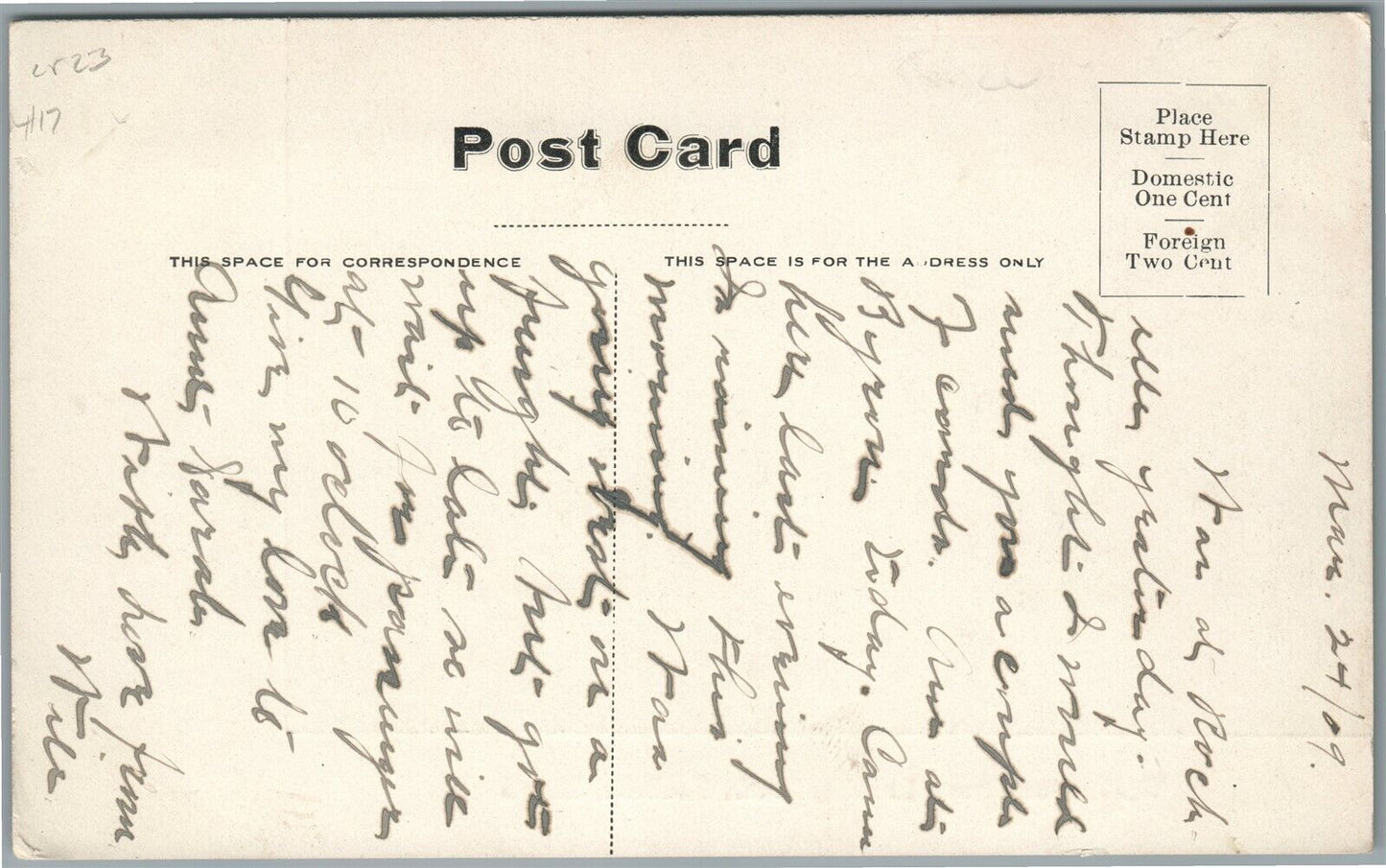 ROCHELLE IL WASHINGTON STREET ANTIQUE POSTCARD