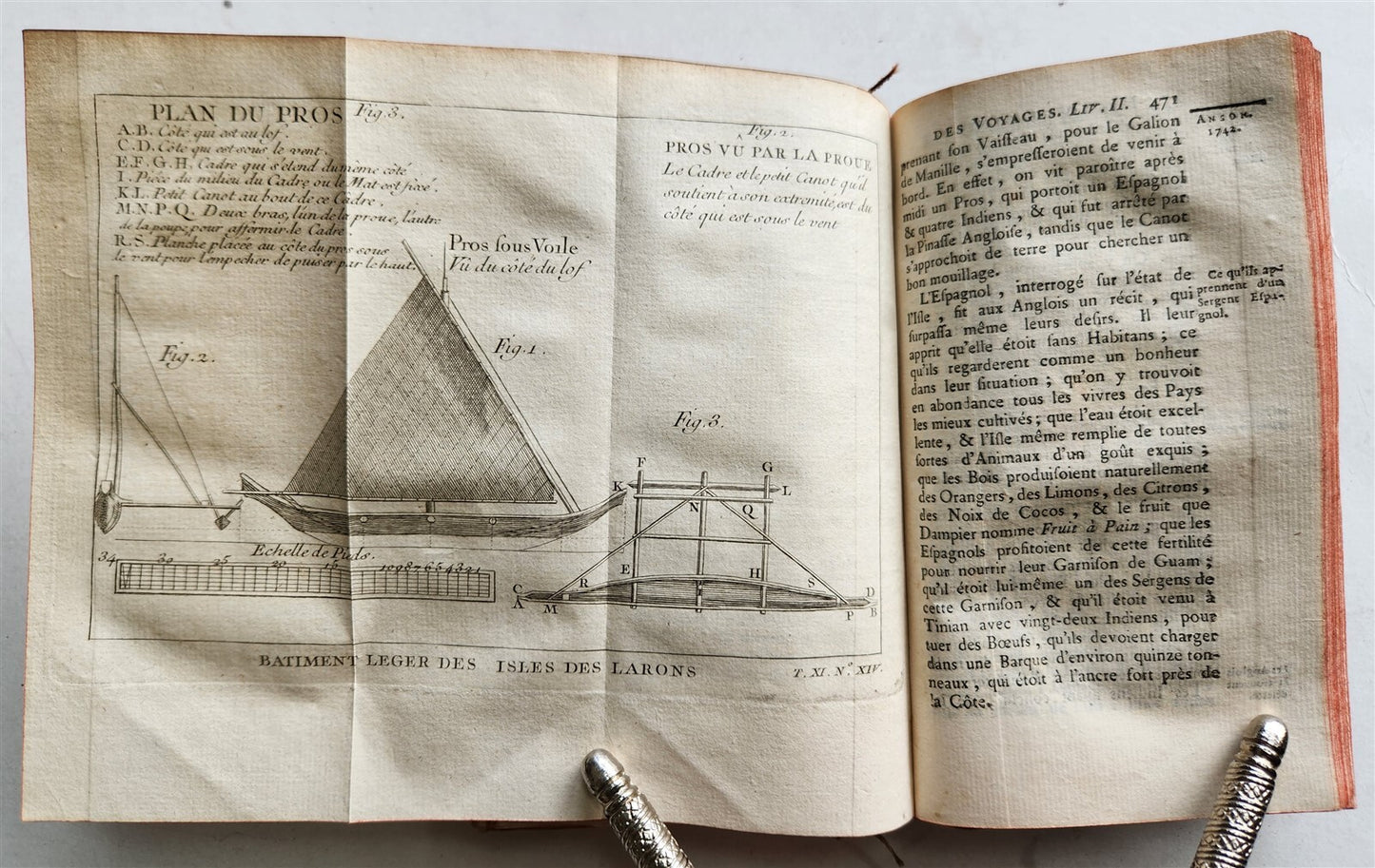 1753 HISTOIRE des VOYAGES antique illustrated S. AMERICA TRAVELS of GEORGE ANSON