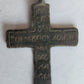 RUSSIAN ORTHODOX BRONZE 18th-19th CENTURY antique NECK CROSS icon