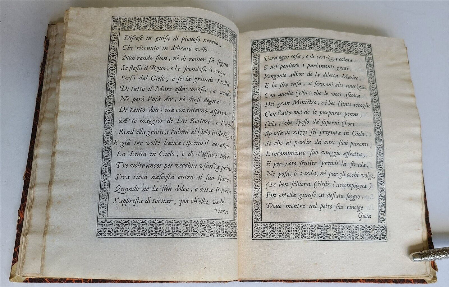 1588 DEL PARTO DELLA VERGINE DEL SANAZARO antique 16th CENT. POETRY illustrated