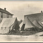 OBERLIN OH MILITARY TENTS VINTAGE REAL PHOTO POSTCARD RPPC