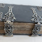 1754 GERMAN DEVOTIONAL BOOK antique BINDING w/ STUNNING SILVER FITTINGS