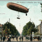 BALLOON OVER BERLIN GERMAN EARLY AVIATION ANTIQUE POSTCARD