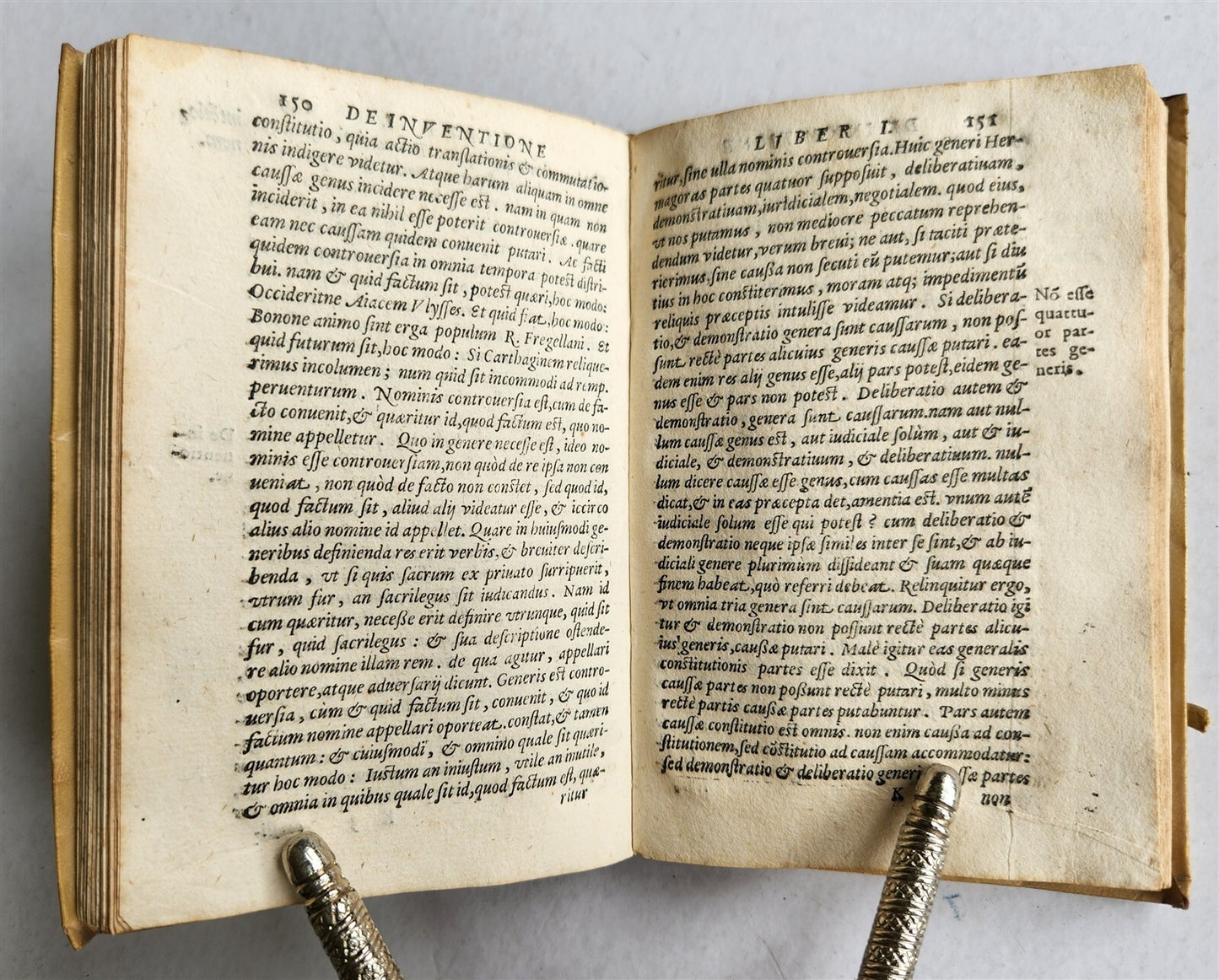 1587 CICERO Rhetoricorum ad Herennium antique VELLUM BOUND