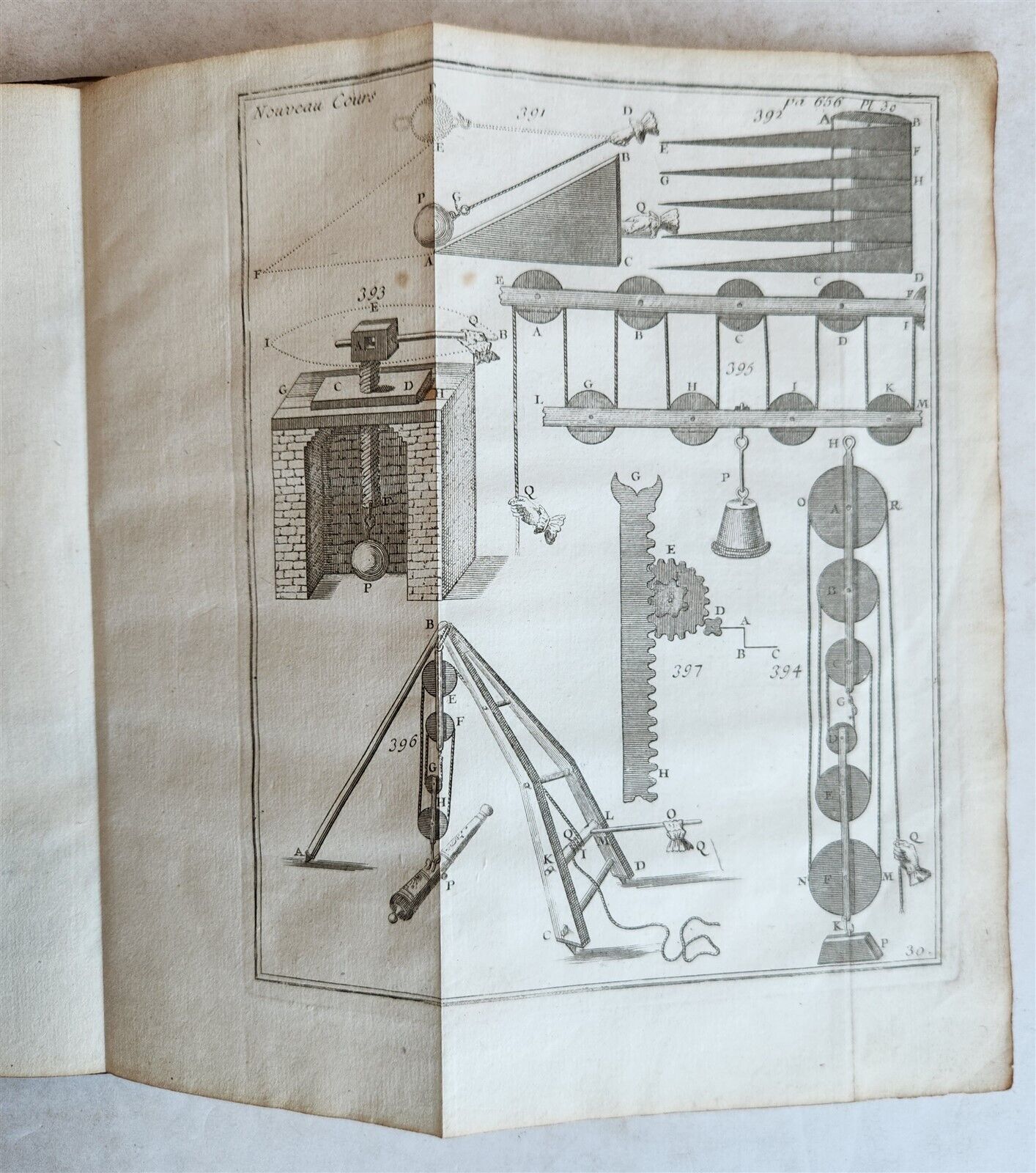 1757 ILLUSTRATED APPLIED MATHEMATICS for ARTILLERY CADETS & ENGINEERS antique